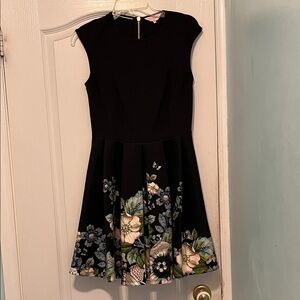 Ted Baker Black Floral Dress